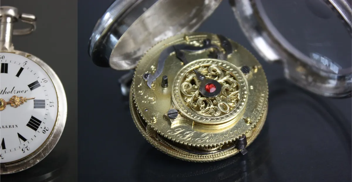 Verge pocket watch service