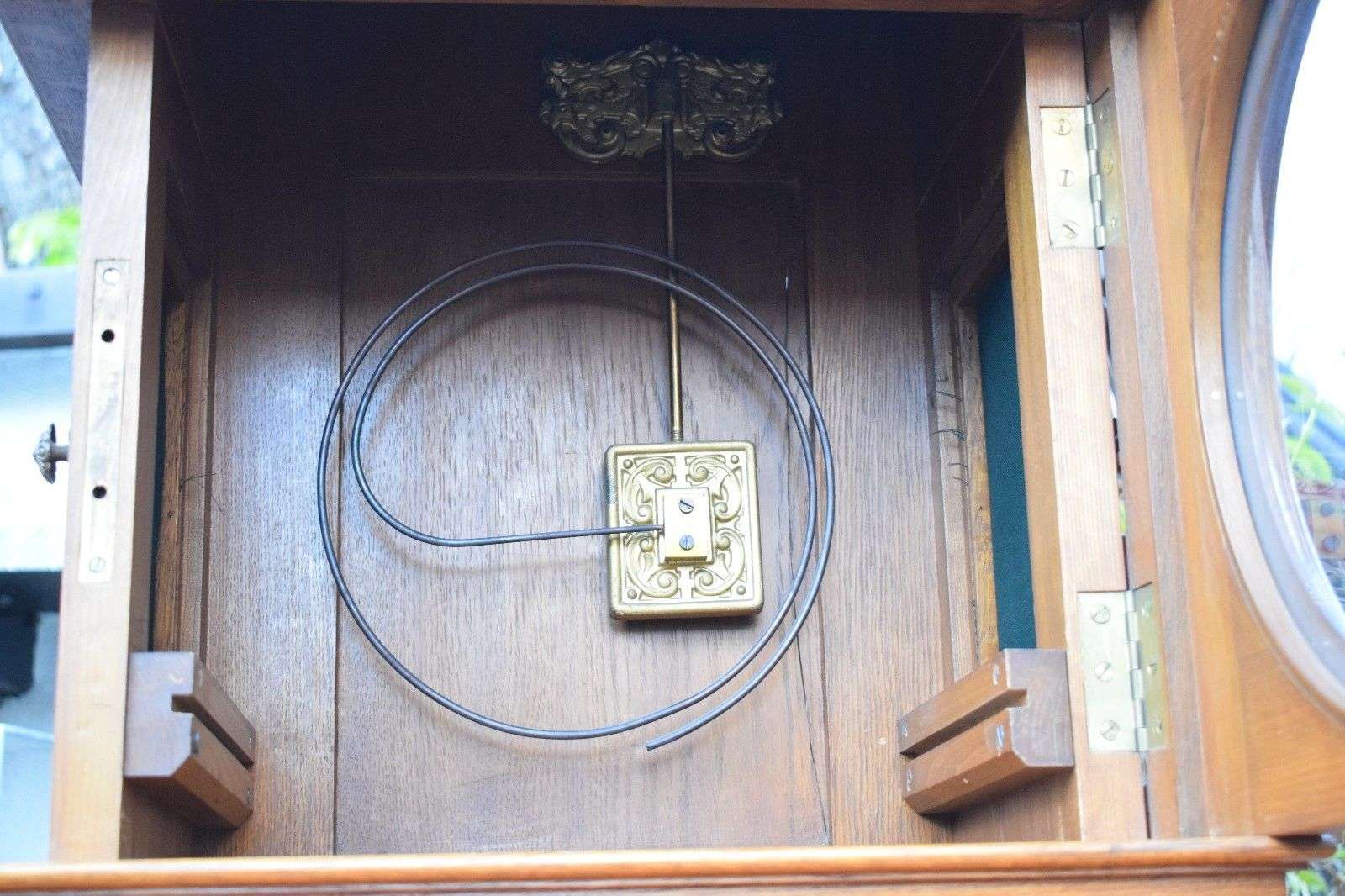 Imposante deutsche Gründerzeit Freischwinger Standuhr um 1880 k. Lenzkirch Lfs – Detail