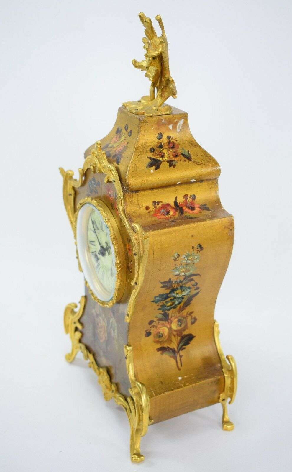 Napoleon III Pendule Kaminuhr Tischuhr Genreszene S.Marti und Lescure um 1870 – Detail