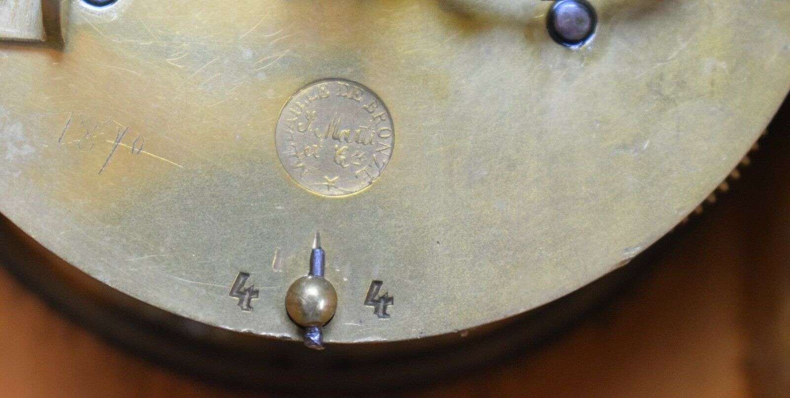 Napoleon III Pendule Kaminuhr Tischuhr Genreszene S.Marti und Lescure um 1870 – Detail
