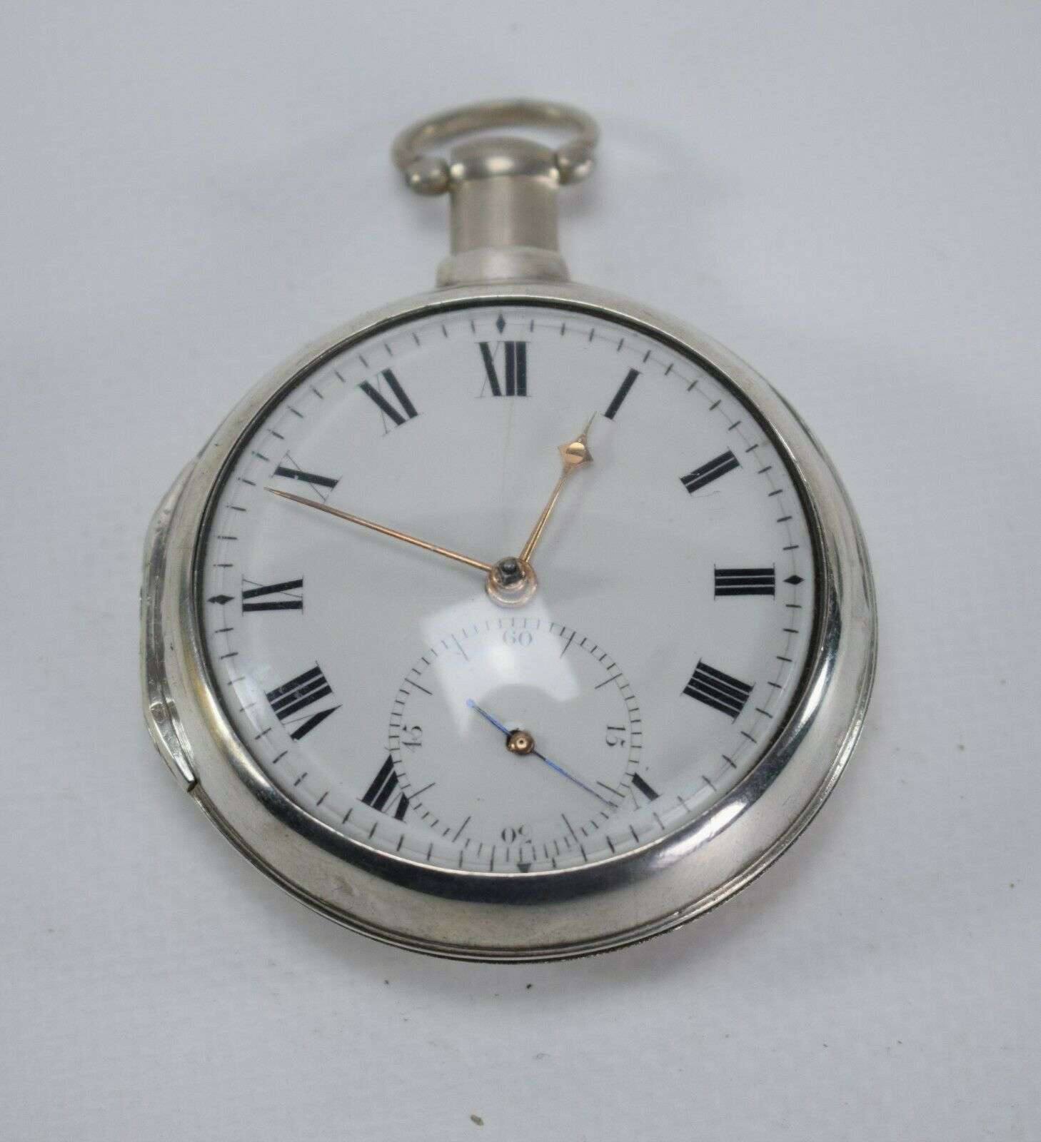 Paircase Taschenuhr mit Rack-Lever-Hemmung von 1809, läuft – Detail