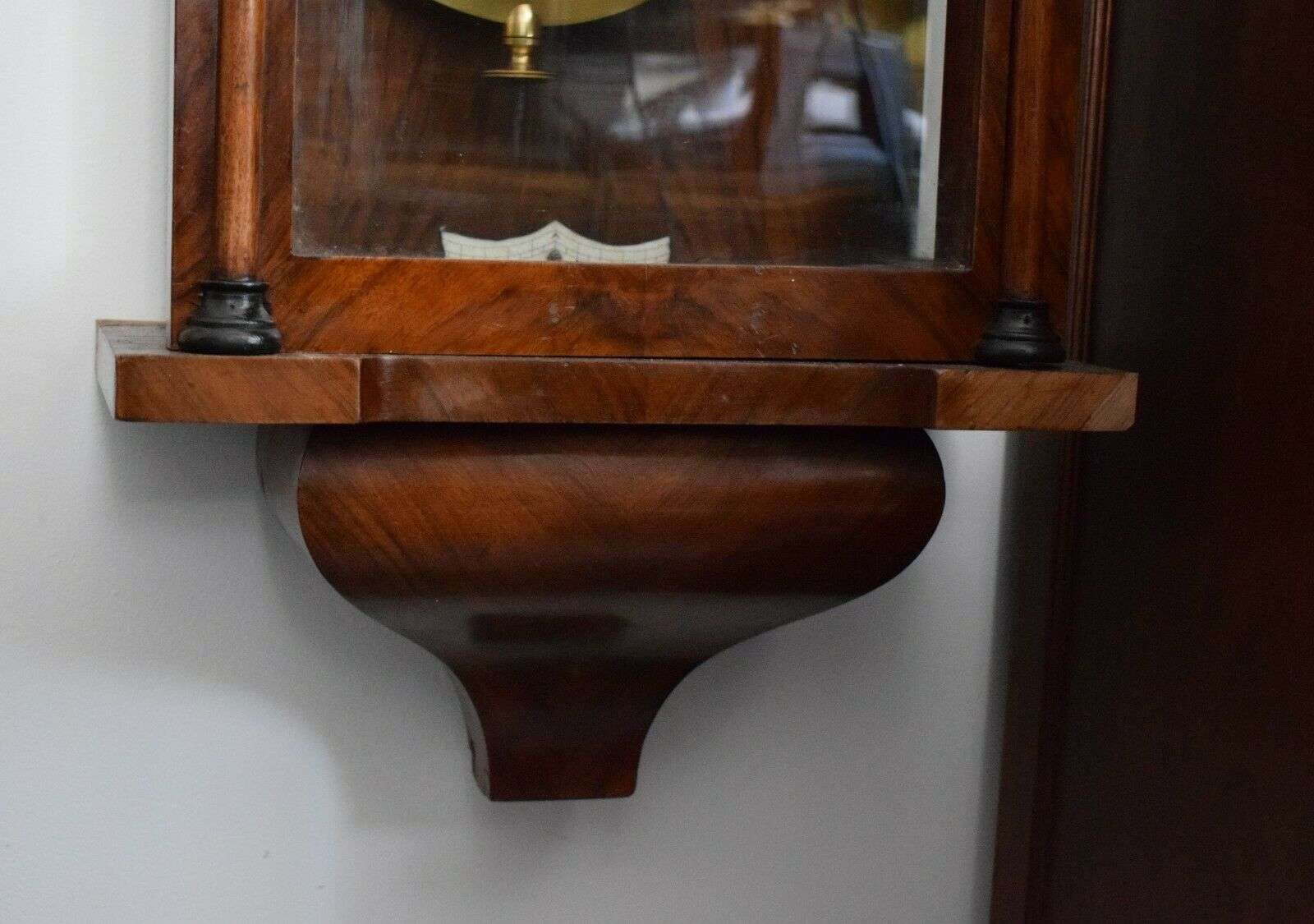 Große Sekundenpendeluhr Regulator PPU Lenzkirch um 1865 Zentralsekunde – Detail