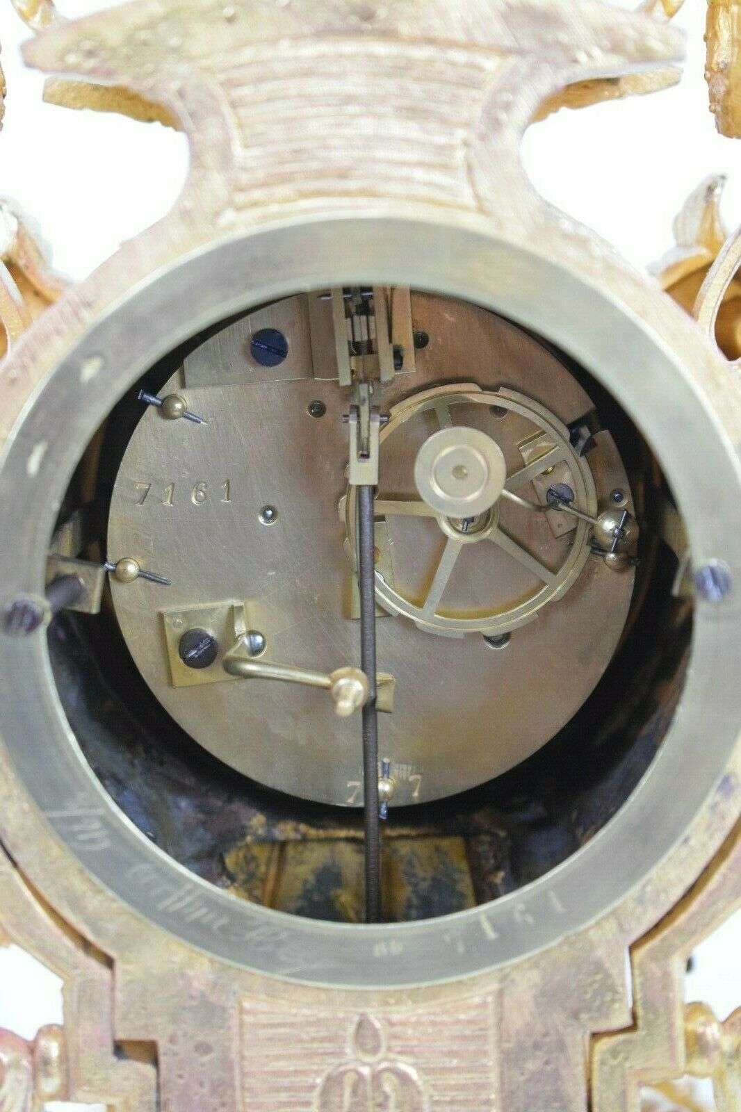 Große Historismus Gründerzeit Pendule Kaminuhr Göttin Ceres um 1870 – Detail