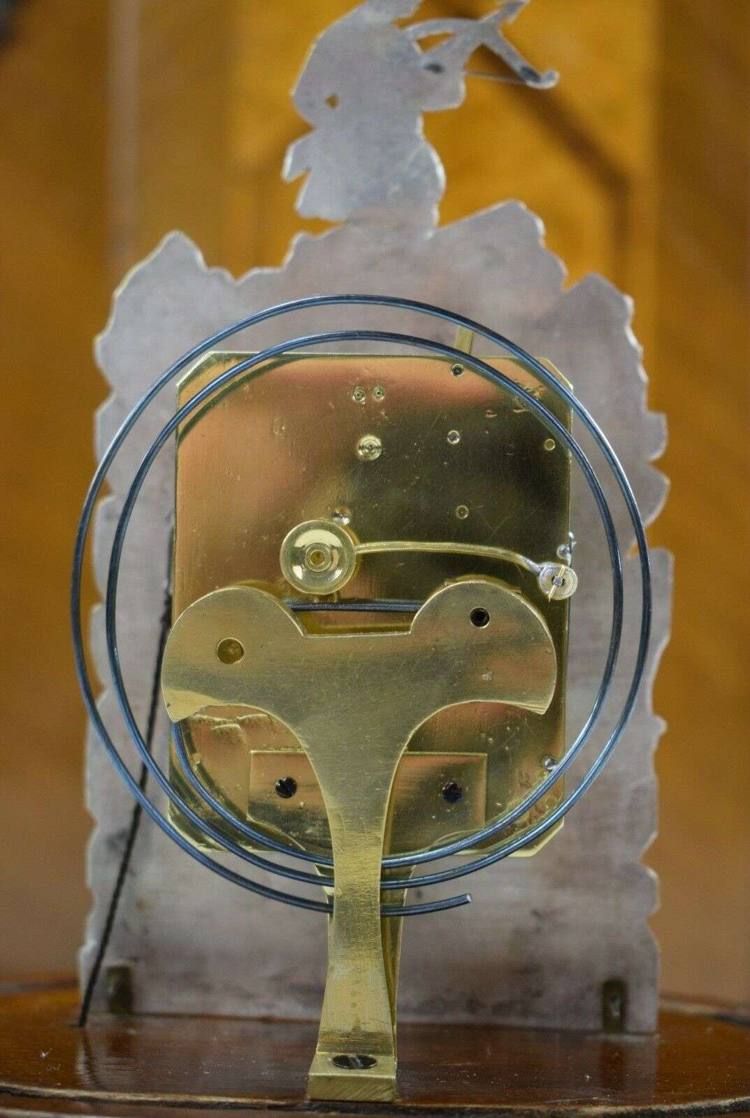 Doppelzappler mit seltener Hemmung u. Schlagwerk Wien um 1850 – Detail