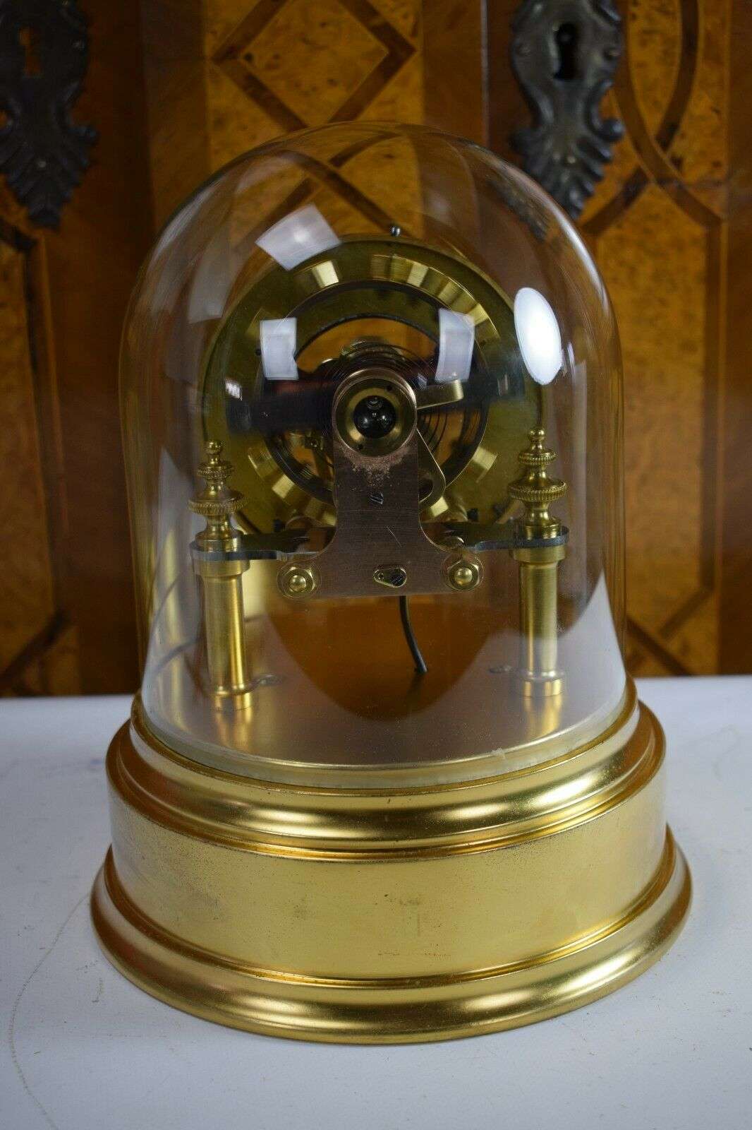 Seltene Eureka Clock elektrische Tischuhr Pendule Pat No. 14614.1906 Nr.3325 um 1910 – Detail