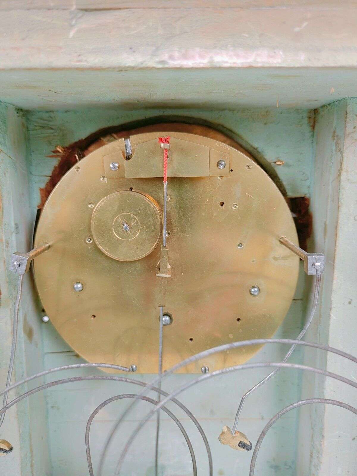 Klassizismus Pendule, Kaminuhr, Tischuhr Süddeutsch um 1820 4/4 Schlagwerk – Detail