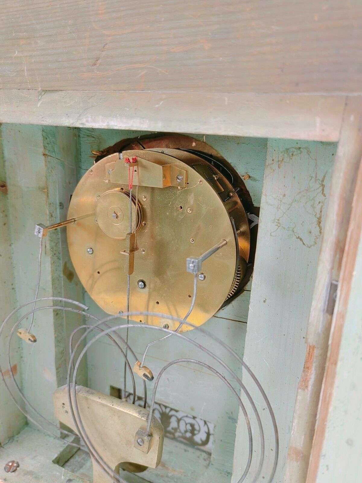 Klassizismus Pendule, Kaminuhr, Tischuhr Süddeutsch um 1820 4/4 Schlagwerk – Detail