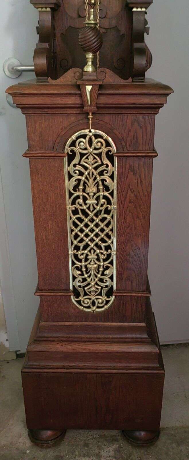 Historismus, Gründerzeit Prunk-Standuhr Freischwinger von L. Furtwängler um 1880 – Detail