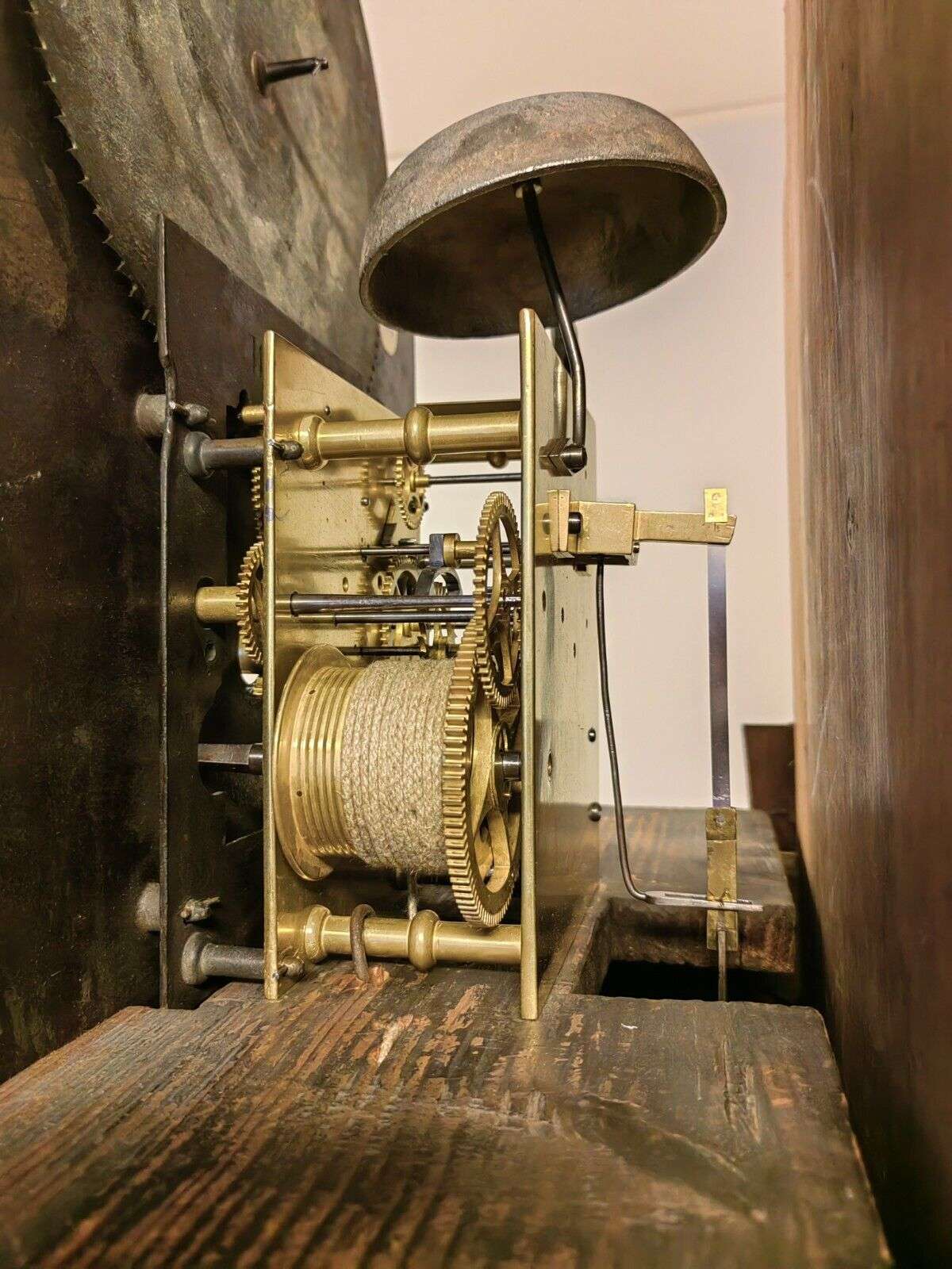 Antike englische STANDUHR W. Tarlton Liverpool um 1800 mit Zentralsekunde – Detail