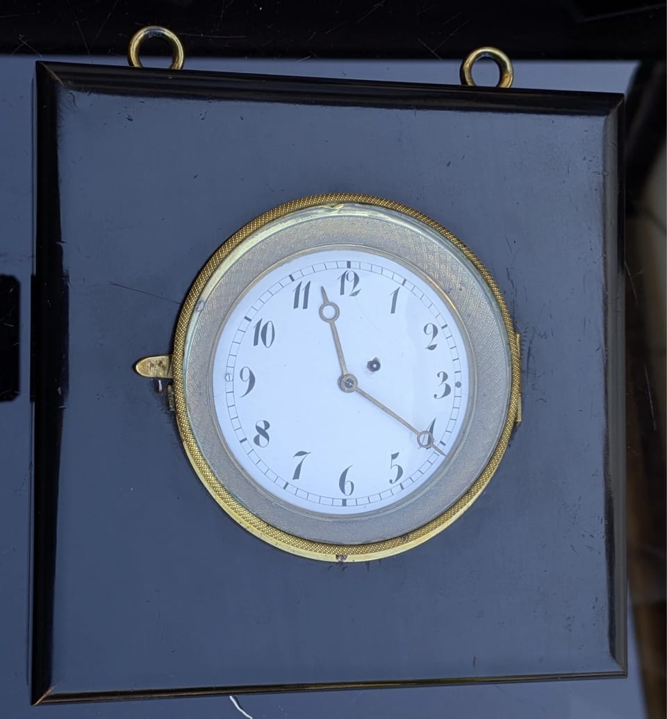 Wall clock, spindle clock with hour strike, Julien le Roy, Paris, c. 1750, in working order