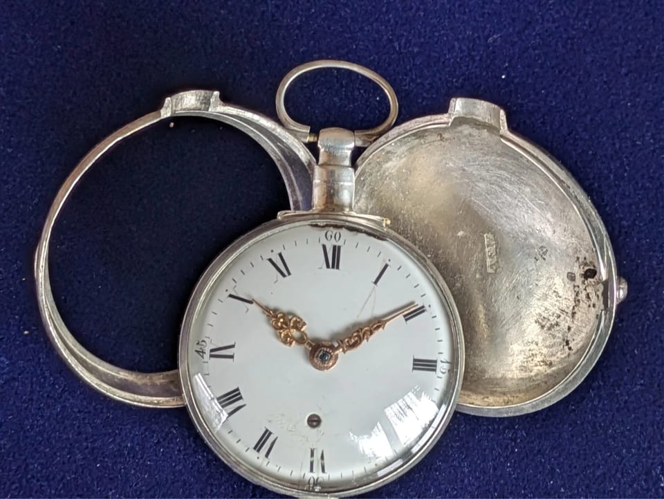 Montre de poche en argent, vers 1800, en état de marche