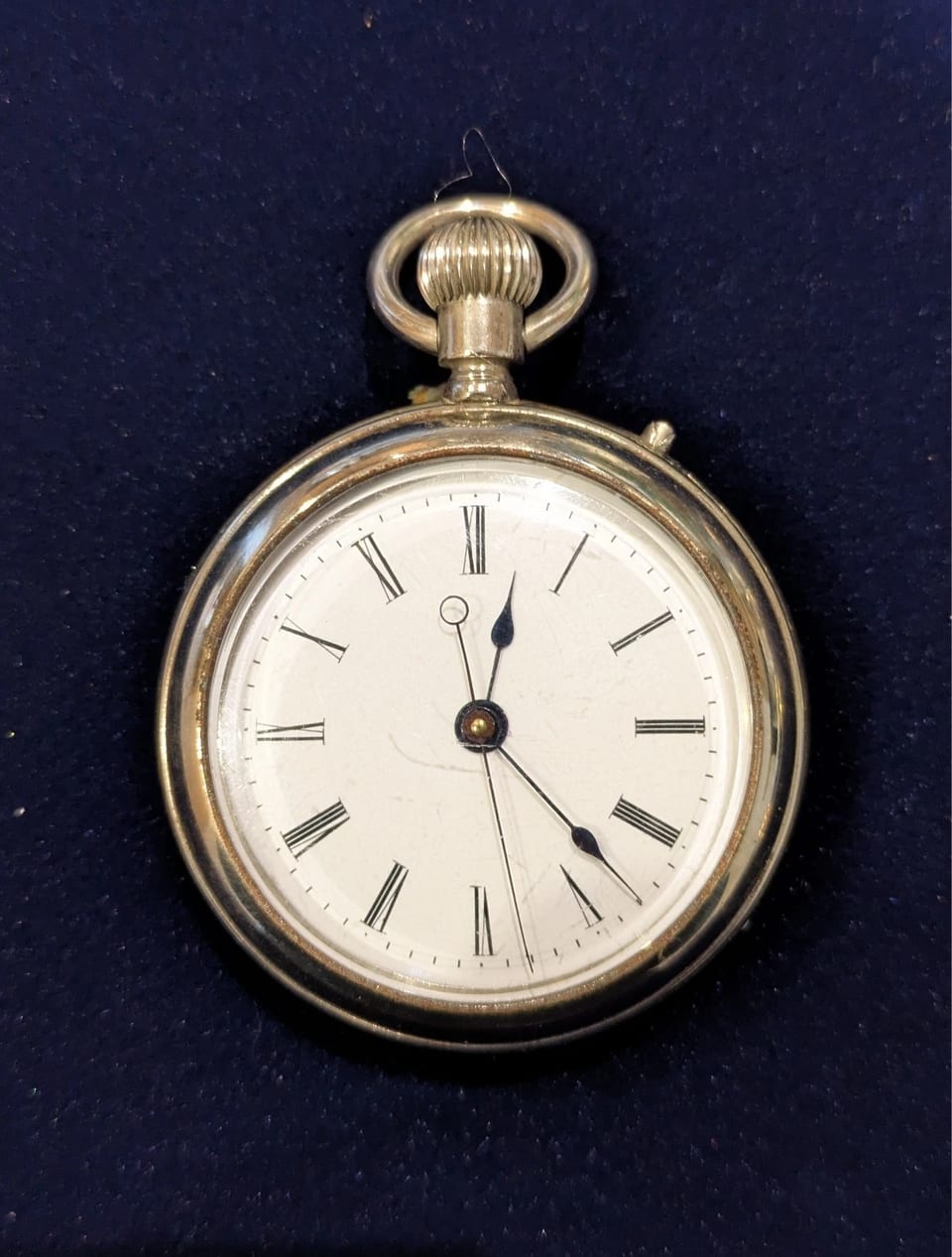 Montre de poche inhabituelle avec trotteuse centrale et échappement à cylindre, vers 1890, Riondet