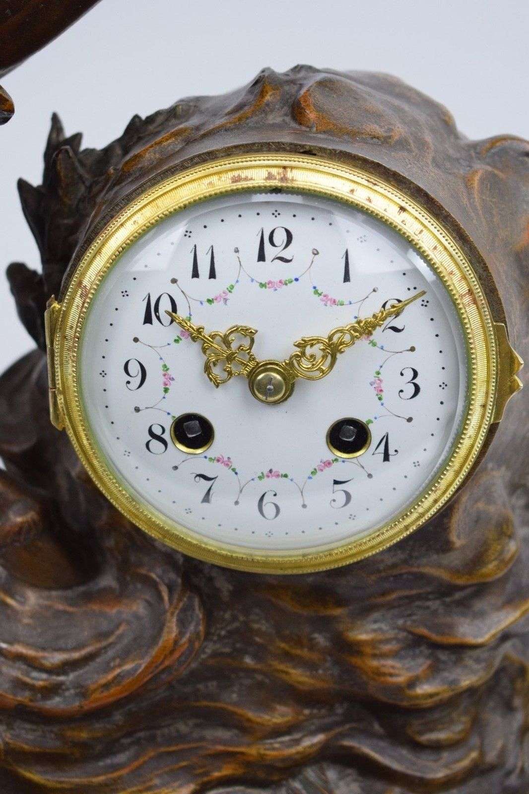 Große Schwere Pendule aus Zemek und Marmor Pegasus um 1900 70cm hoch – Detail