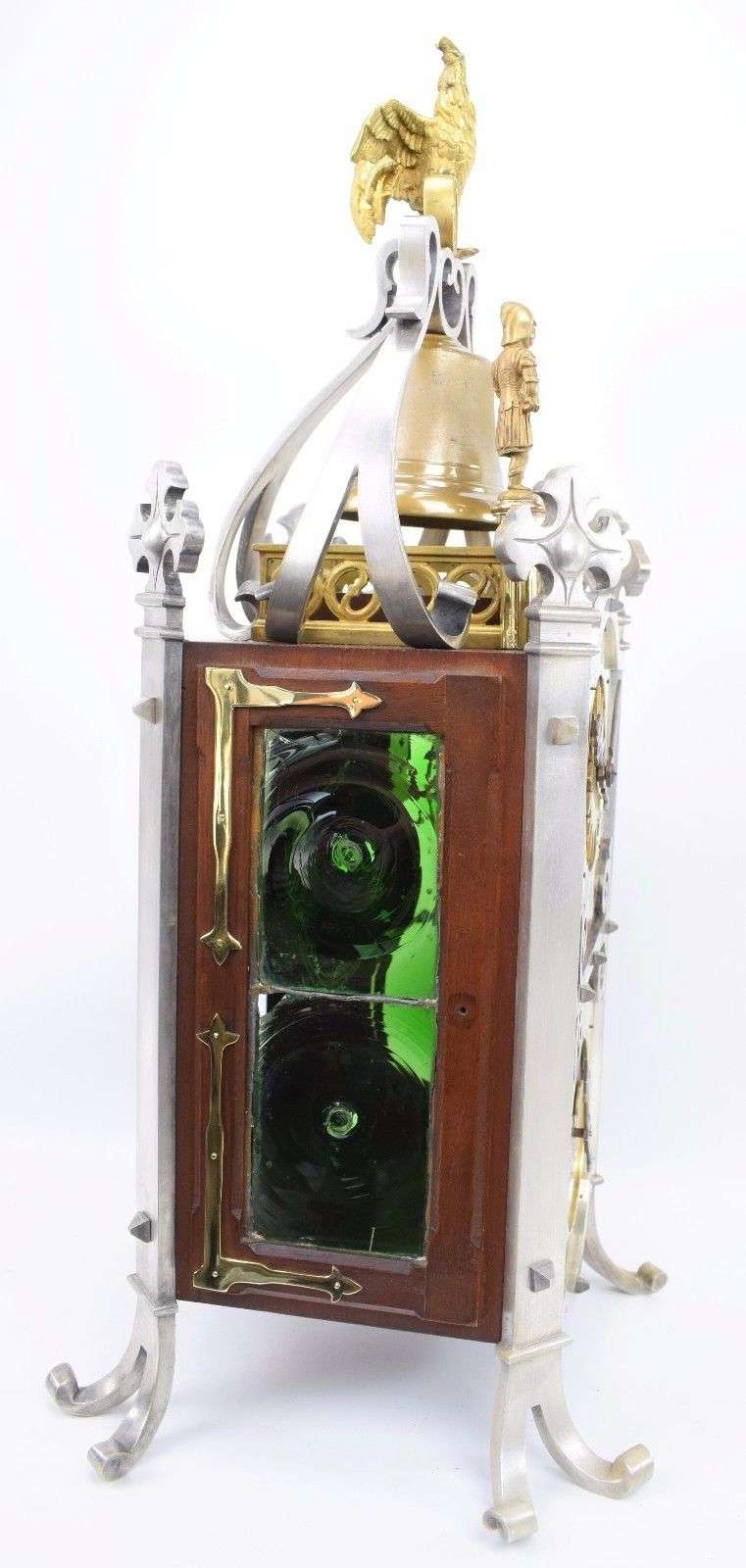 Große Türmchenuhr mit Mondphase Planchon Paris um 1890 – Detail