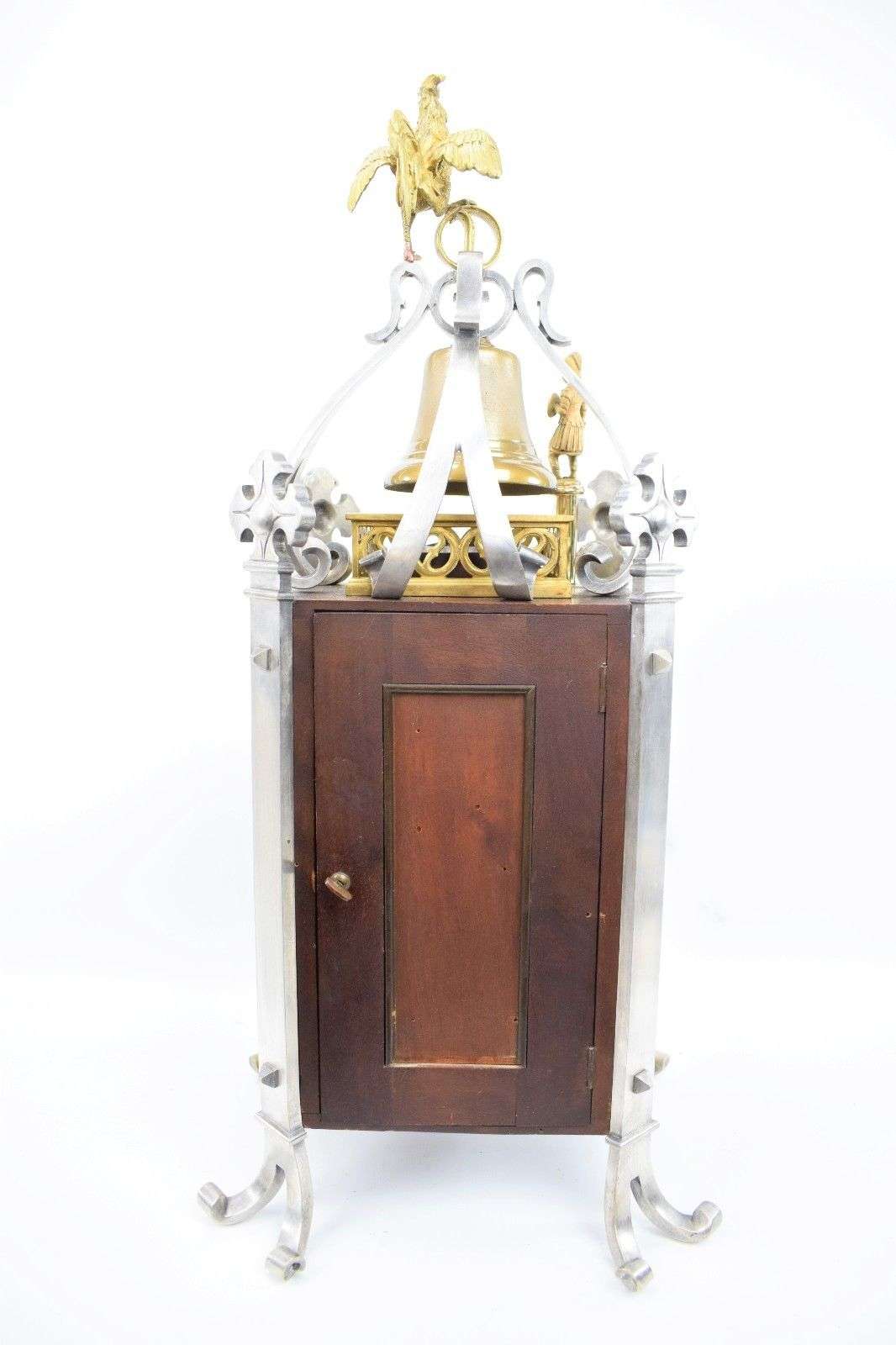 Große Türmchenuhr mit Mondphase Planchon Paris um 1890 – Detail
