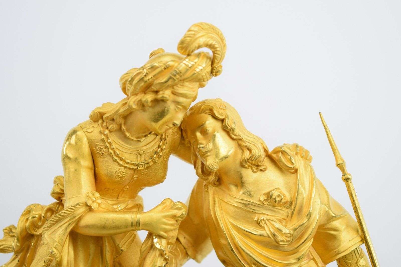 Feine orientalische Pendule Kaminuhr feuervergoldete Bronze Paris um 1828 H.Pons – Detail