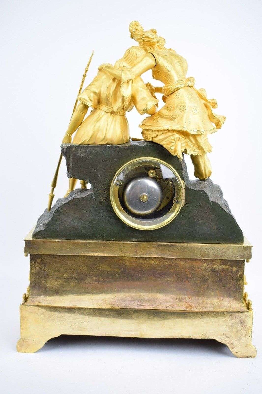 Feine orientalische Pendule Kaminuhr feuervergoldete Bronze Paris um 1828 H.Pons – Detail
