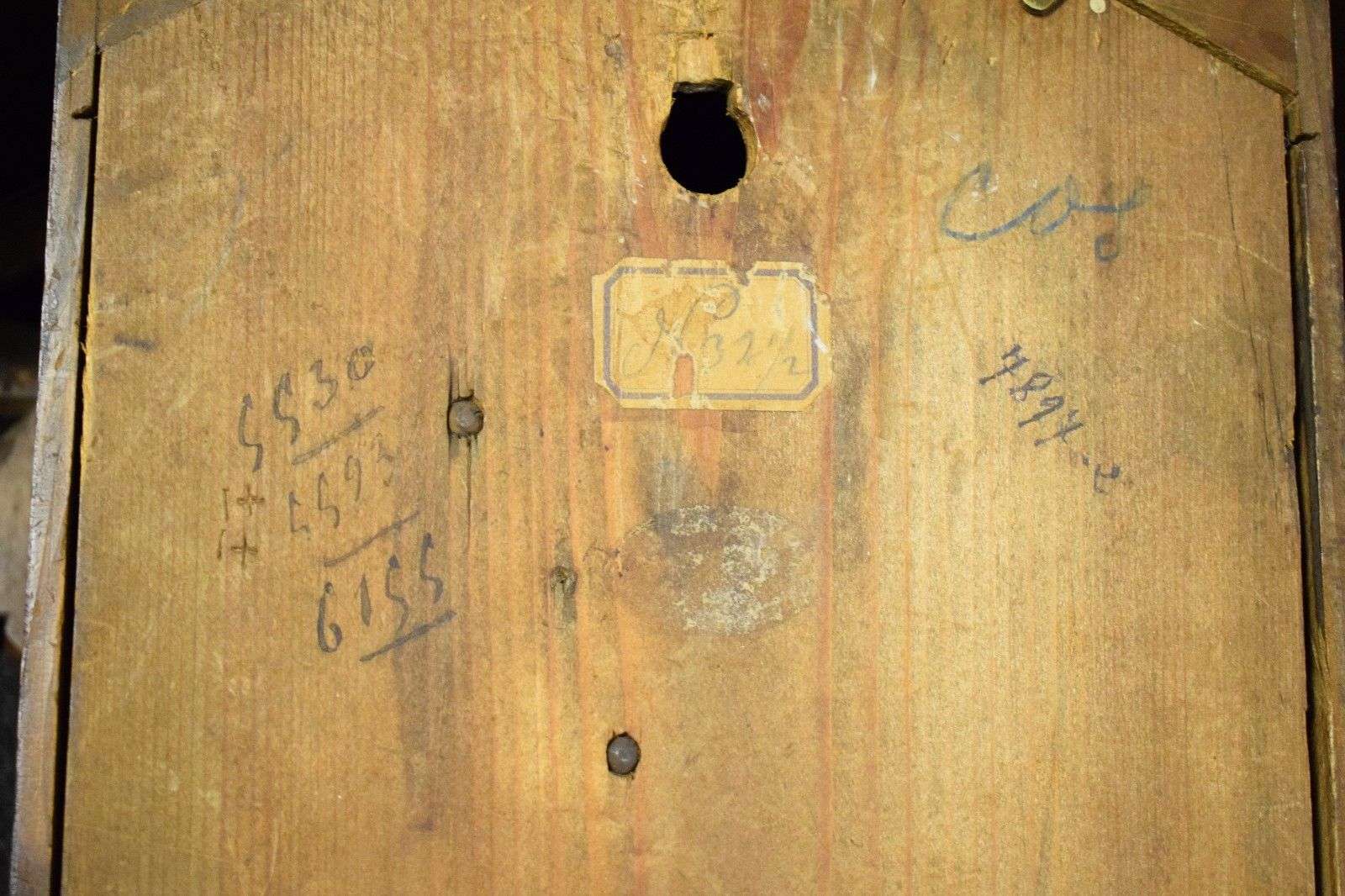 Seltene hochwertige Kuckucksuhr Cuckoo clock Beha? 3xSchnecke Fusee um 1880 – Detail