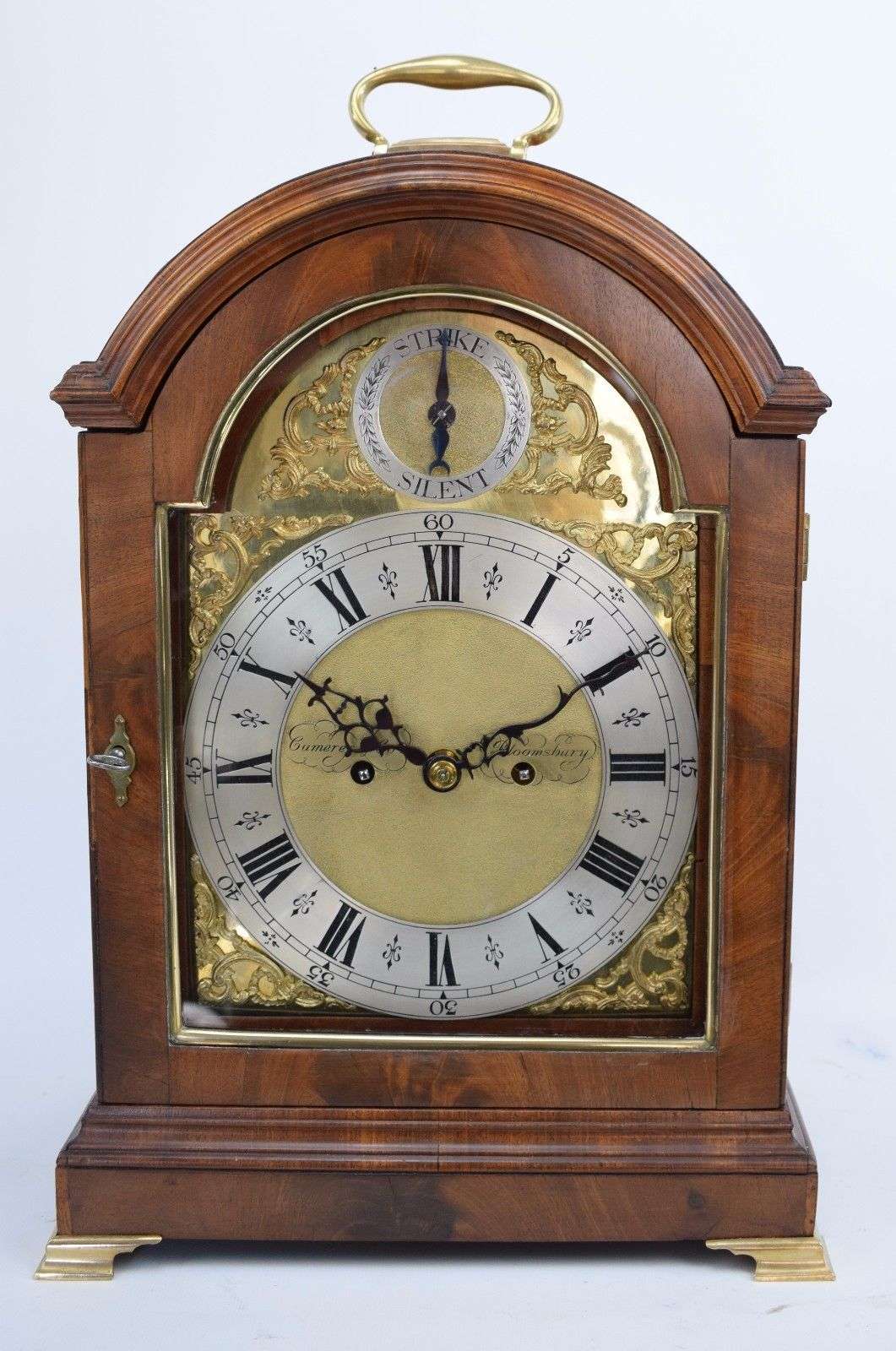 Kaminuhr Tischuhr Bracket Clock Camerer & Co. Bloomsbury mit Spindelhemmung 1790 – Vorderansicht