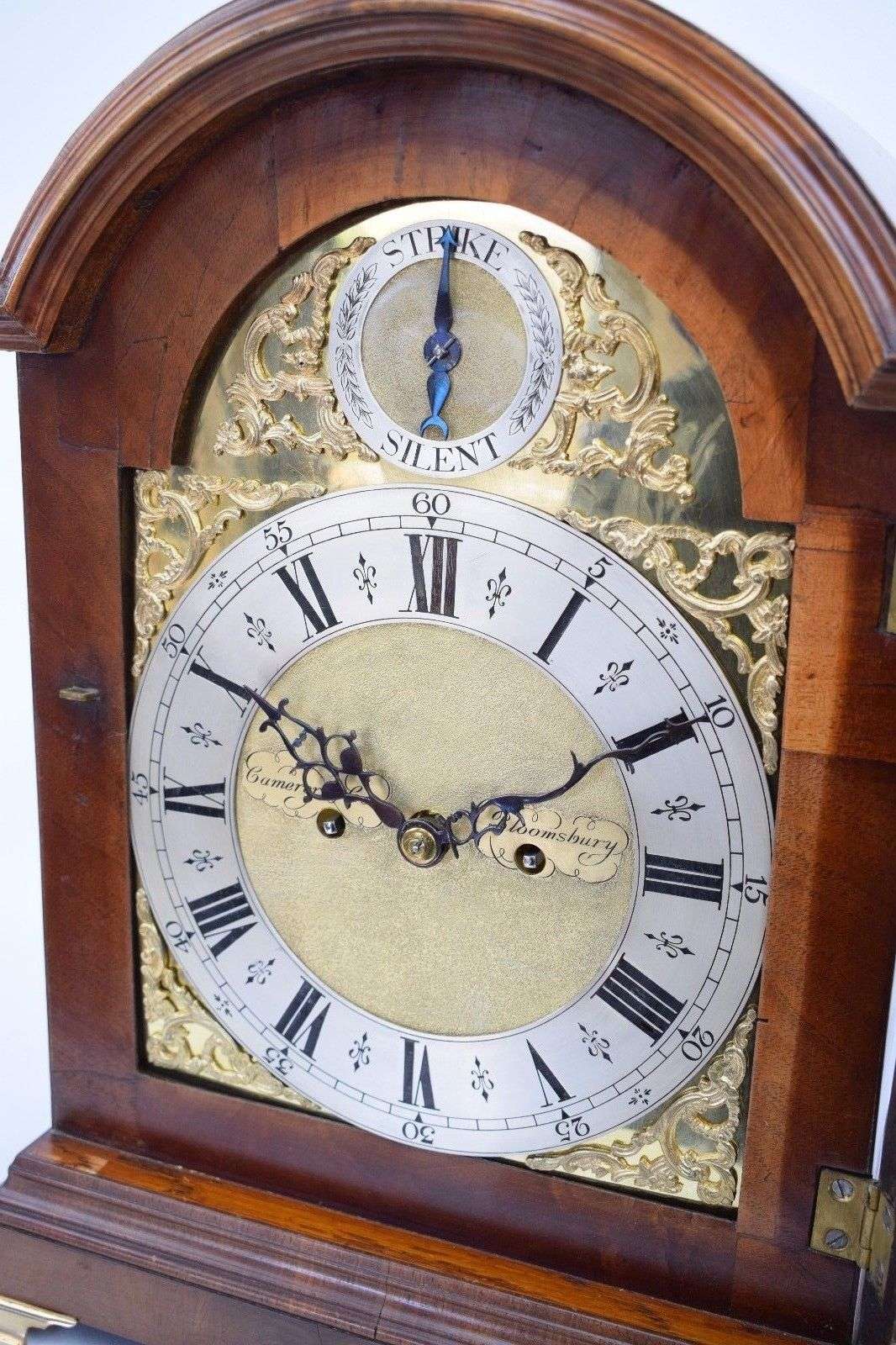Kaminuhr Tischuhr Bracket Clock Camerer & Co. Bloomsbury mit Spindelhemmung 1790 – Detail