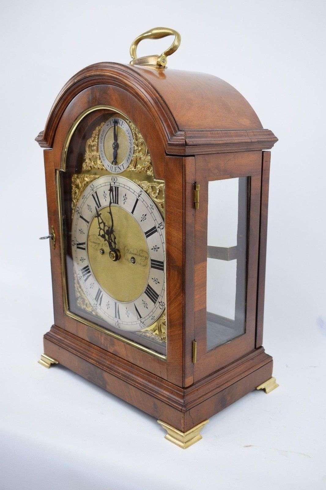 Kaminuhr Tischuhr Bracket Clock Camerer & Co. Bloomsbury mit Spindelhemmung 1790 – Detail