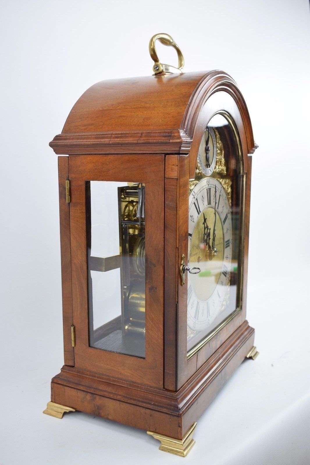 Kaminuhr Tischuhr Bracket Clock Camerer & Co. Bloomsbury mit Spindelhemmung 1790 – Detail