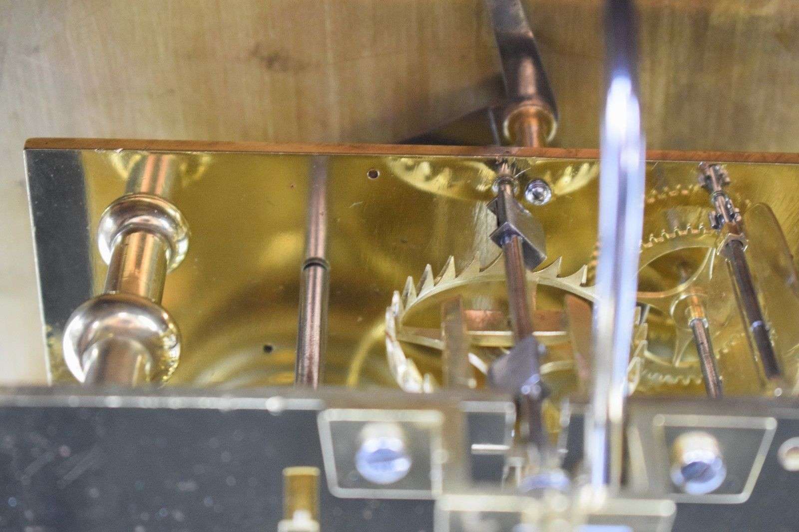 Kaminuhr Tischuhr Bracket Clock Camerer & Co. Bloomsbury mit Spindelhemmung 1790 – Detail